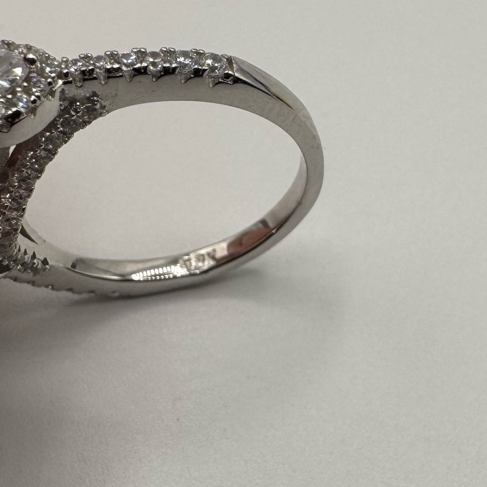 18k 5ct Pink Sapphire Heart Ring - Picture 8 of 8